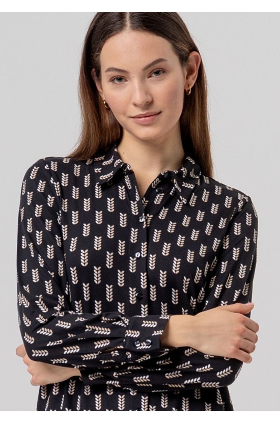 Black Shirt with a Pattern Black Shirt with a Pattern