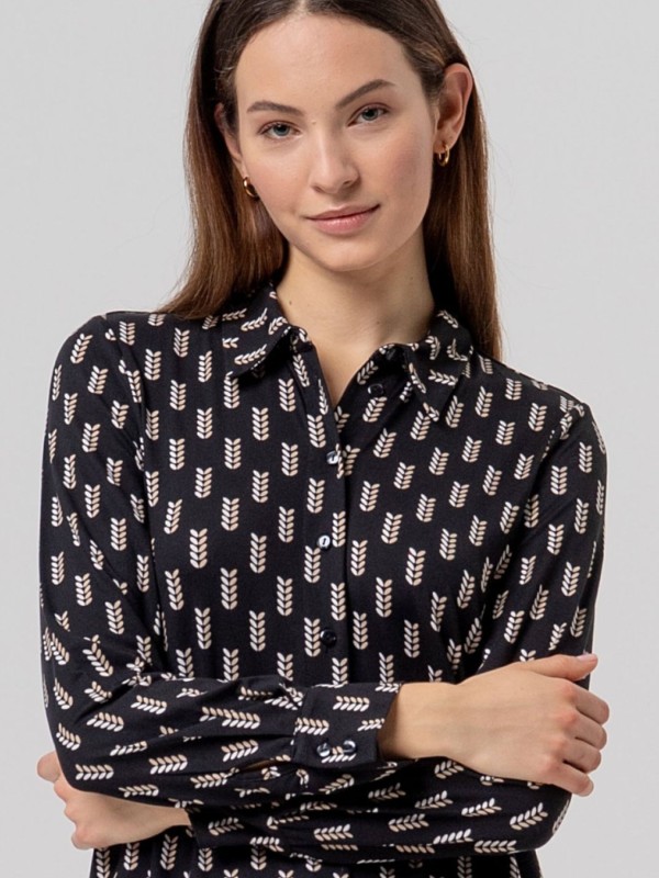 Black Shirt with a Pattern Black Shirt with a Pattern