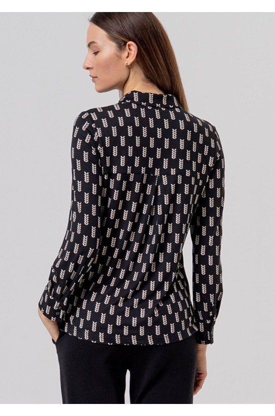 Black Shirt with a Pattern Black Shirt with a Pattern