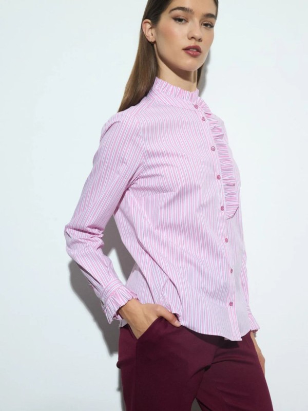 Pink Striped Shirt.