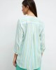 Ριγέ Πουκάμισο σε Mint & Sky Blue Αποχρώσεις