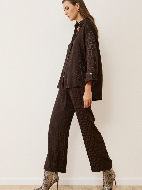 Brown Satin Set Brown Satin Set