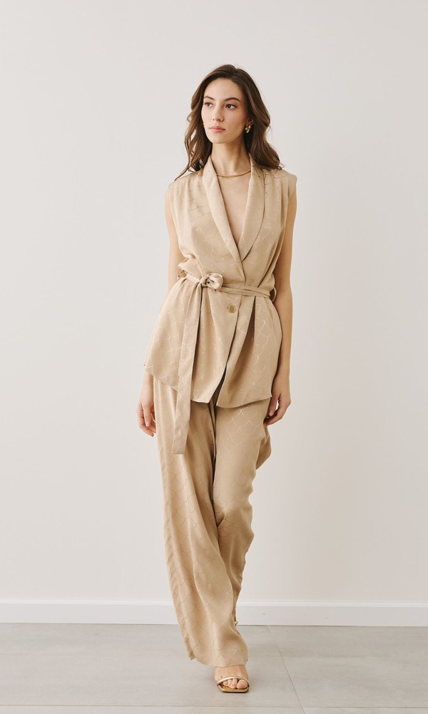 Σατέν Σύνολο Με Ζώνη