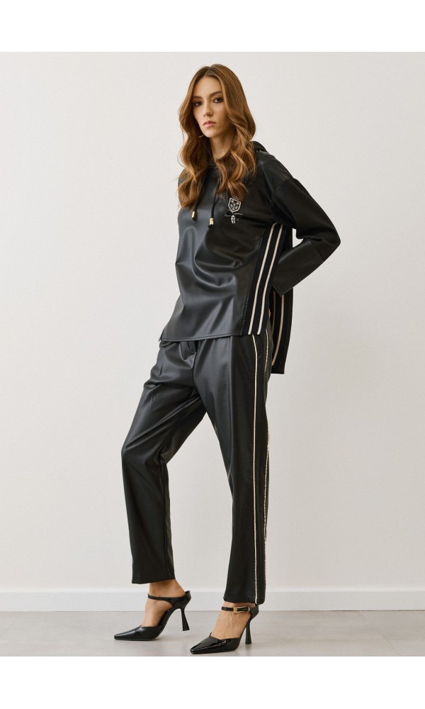 Σετ Δερματίνη με Κουκούλα & Ρίγες