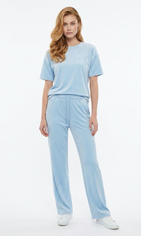 Σετ Με Strass Sky Blue