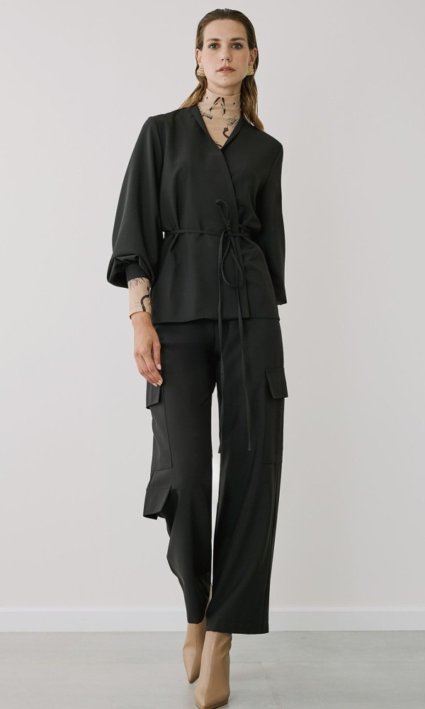 Σύνολο Μαύρο Μπλούζα- Παντελόνι Σύνολο Μαύρο Μπλούζα- Παντελόνι