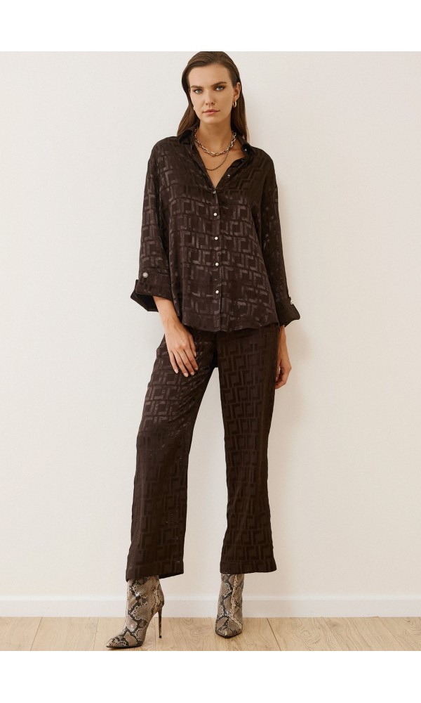 Σύνολο Σατέν Καφέ