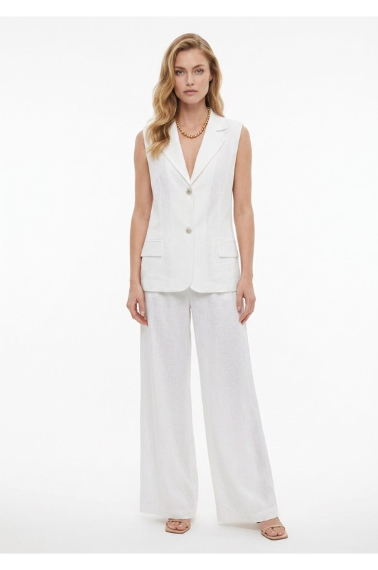 White Linen Set