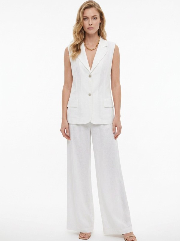 White Linen Set