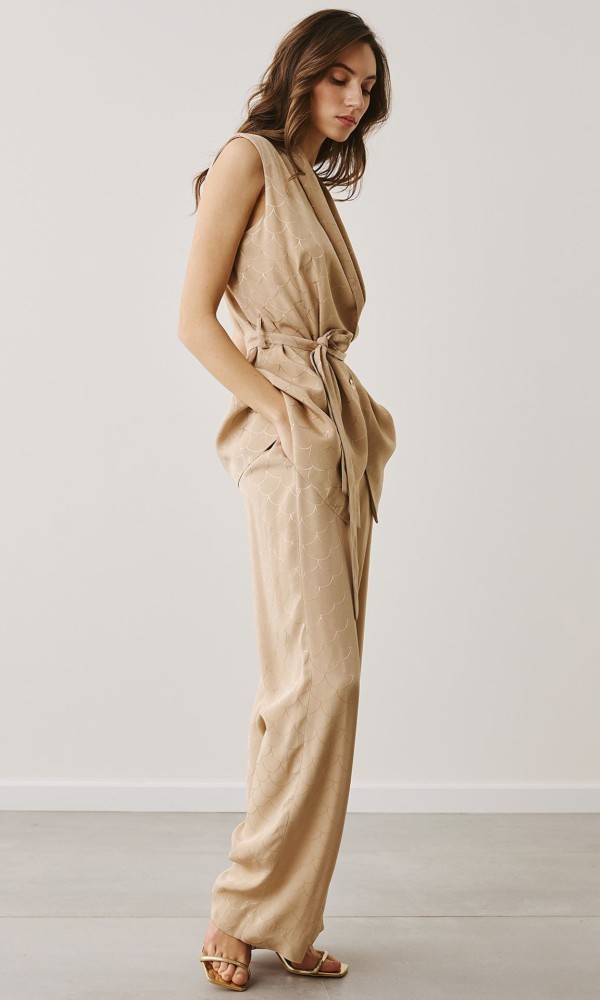 Σατέν Σύνολο Με Ζώνη