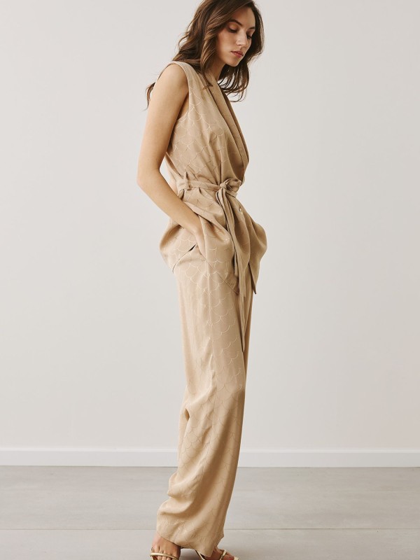 Σατέν Σύνολο Με Ζώνη