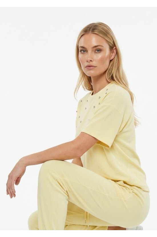 Σετ Με Στρας Soft Yellow