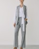 Set of Grey Striped Vest-Pants