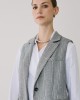 Set of Grey Striped Vest-Pants