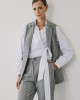 Set of Grey Striped Vest-Pants