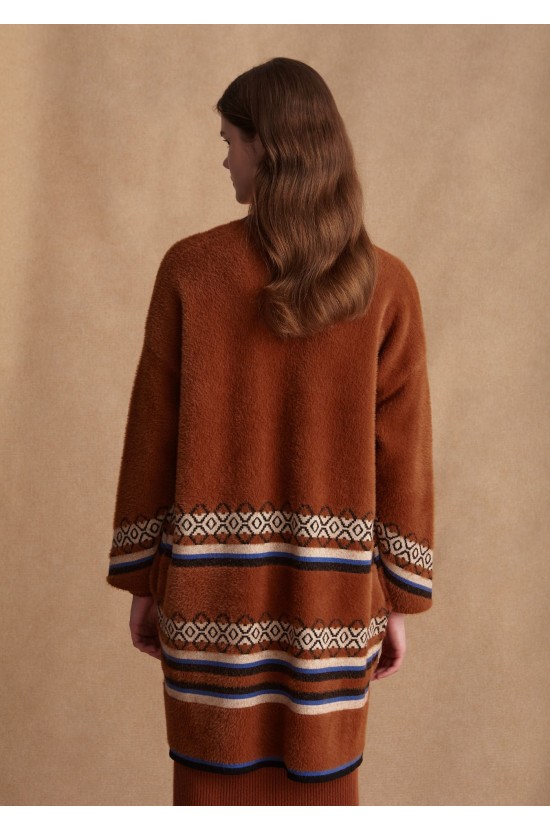 Cardigan Knitted Brown 